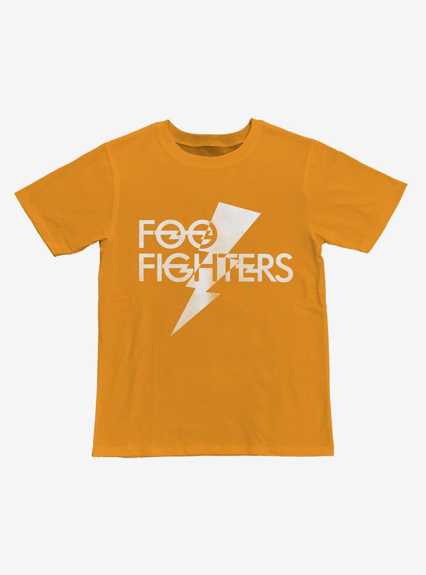 Foo Fighters Lightning Bolt Logo Boyfriend Fit Girls T-Shirt, BRIGHT YELLOW, hi-res
