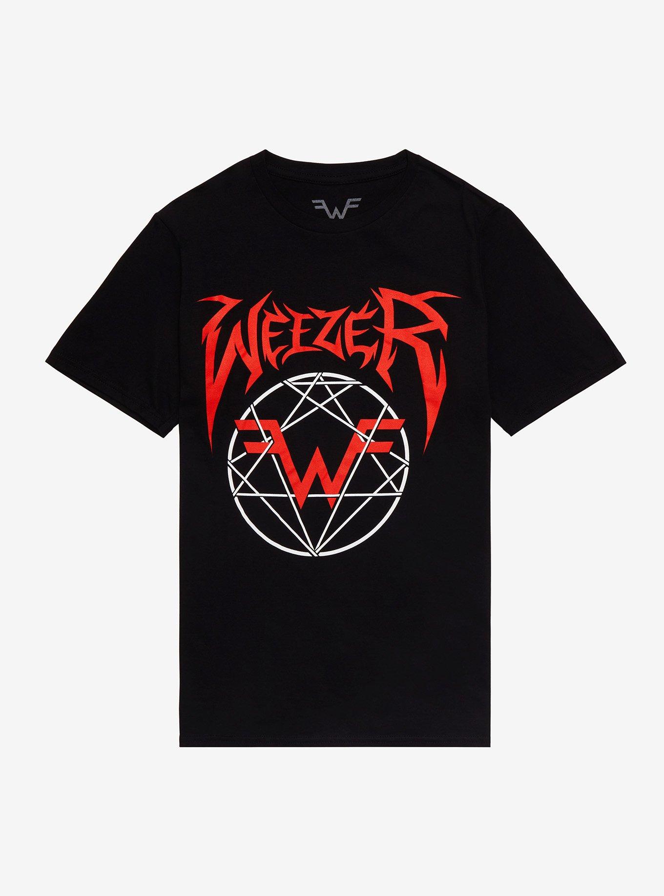 Weezer Weezeragram Boyfriend Fit Girls T-Shirt, BLACK, hi-res