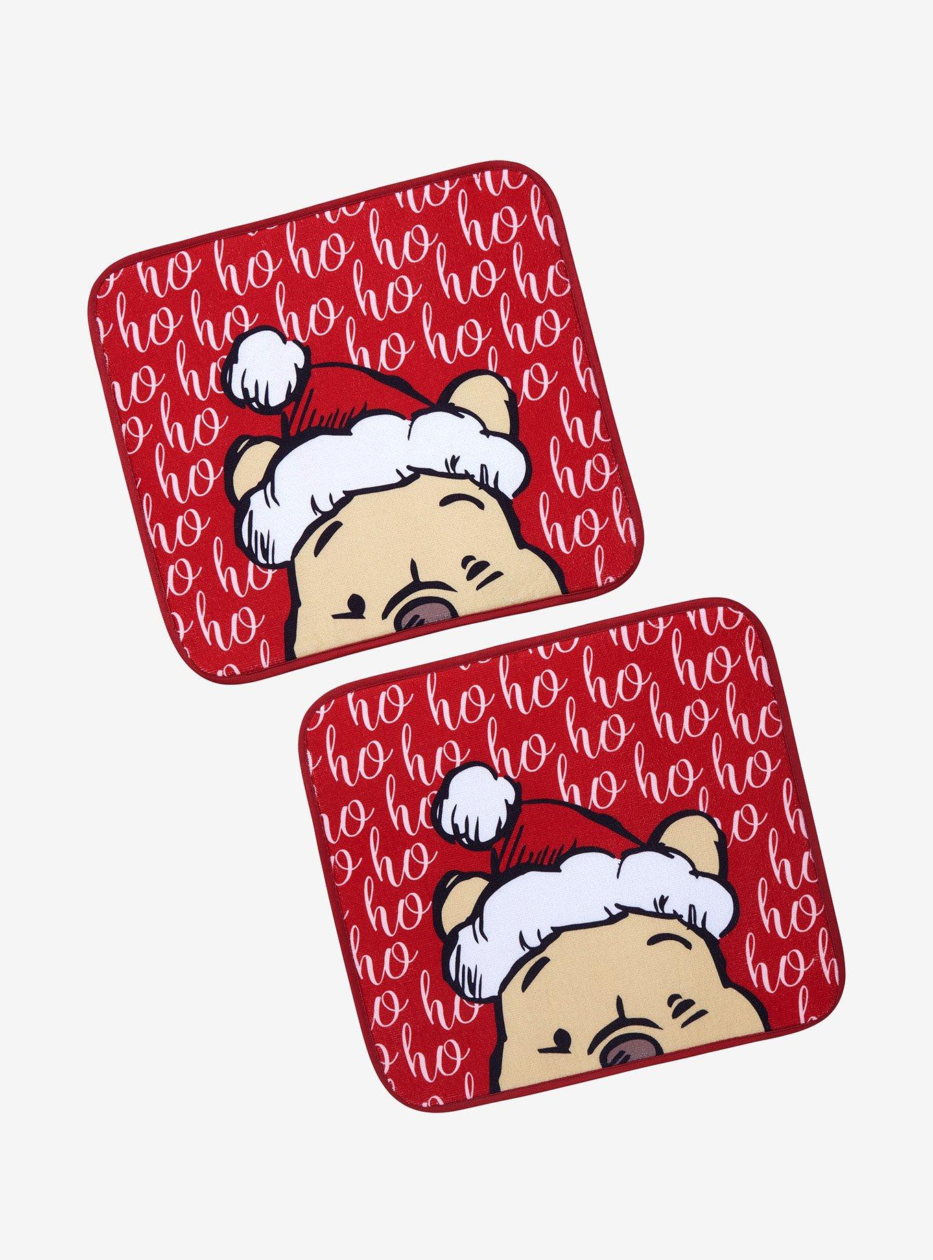 Disney Winnie the Pooh Santa Hat Dish Drying Mat Set, , hi-res