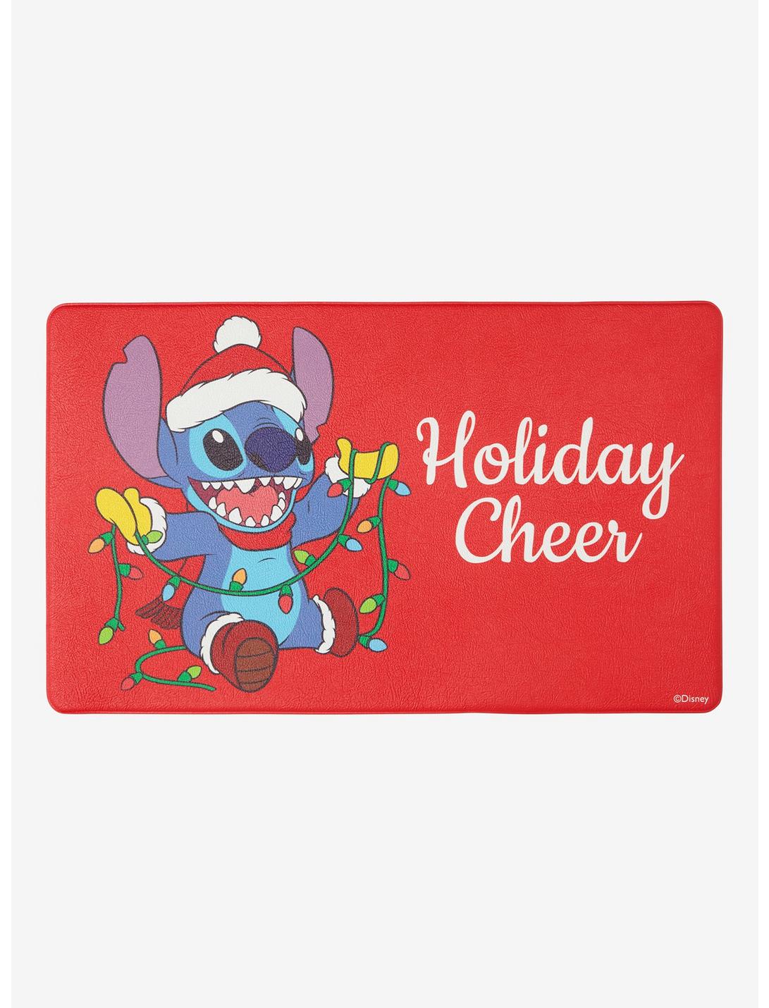 Disney Lilo & Stitch Stitch in Holiday Hat with Lights Holiday Cheer Kitchen Mat, , hi-res