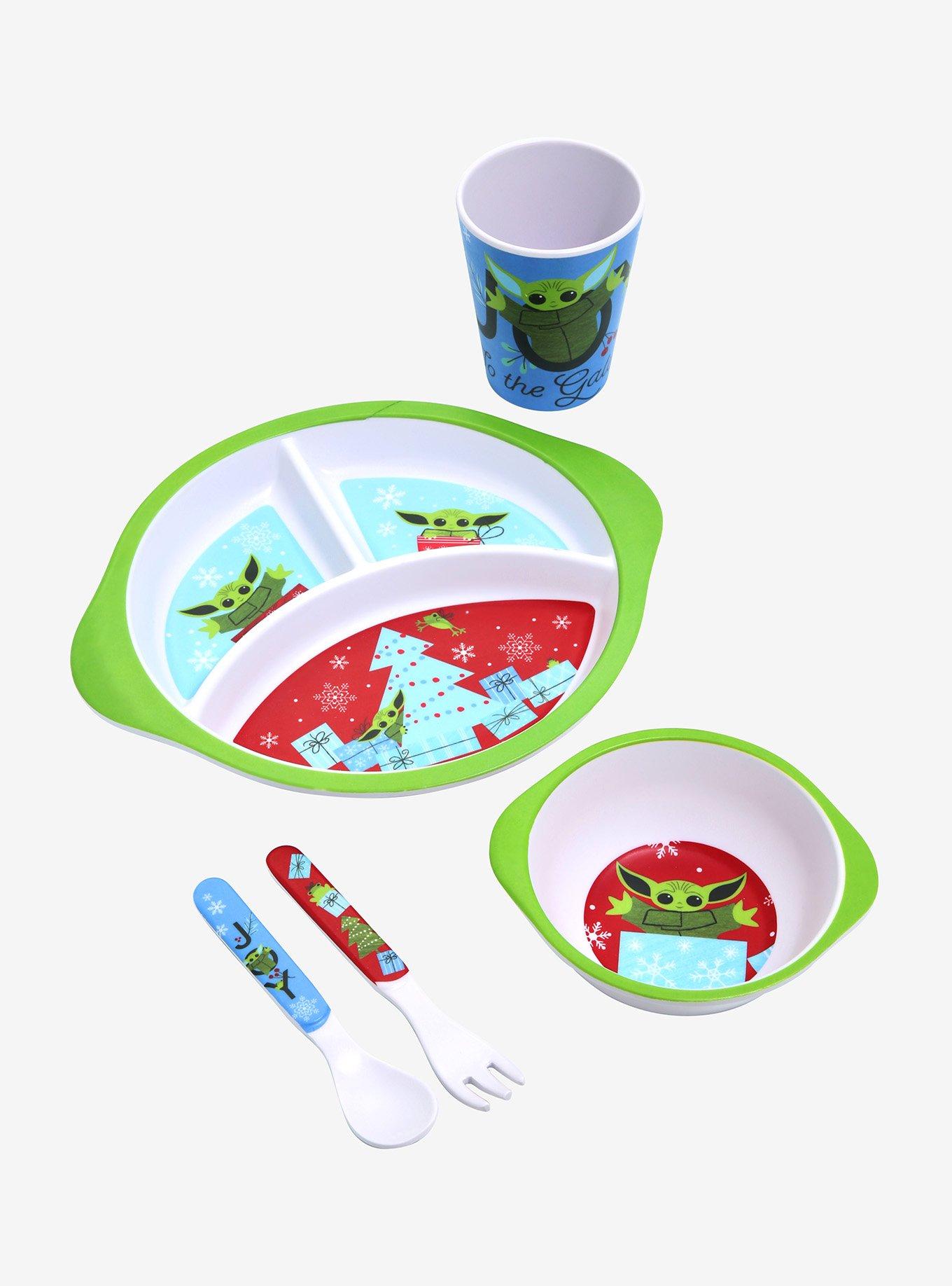Star Wars The Mandalorian Holiday Grogu Dinner Set , , hi-res