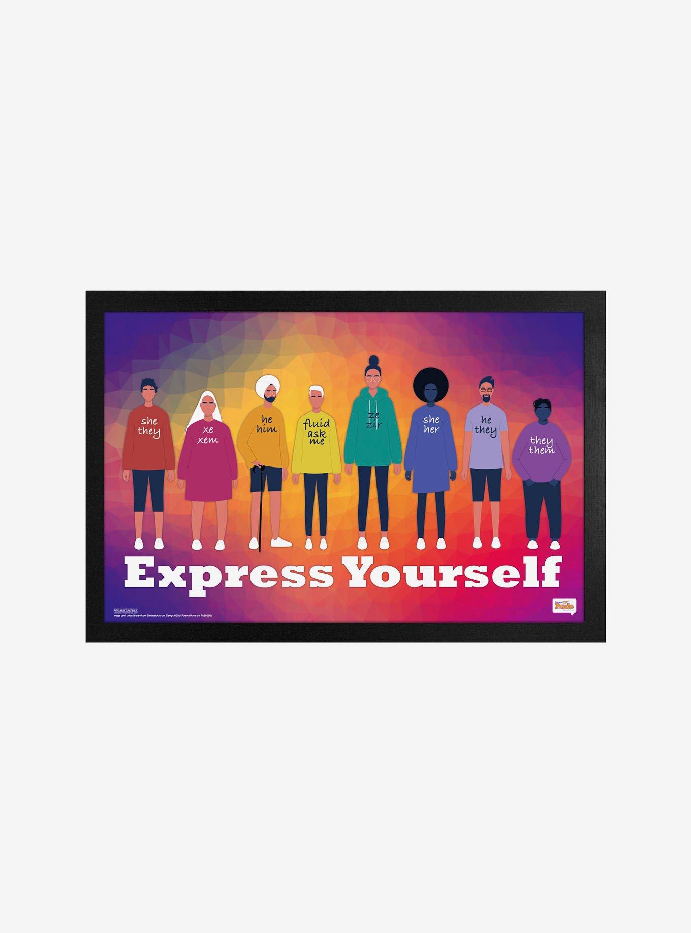 Express Yourself - Identity Framed Poster, , hi-res