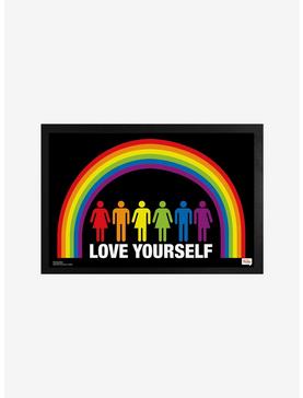 Plus Size Love Yourself - Rainbow Framed Poster, , hi-res