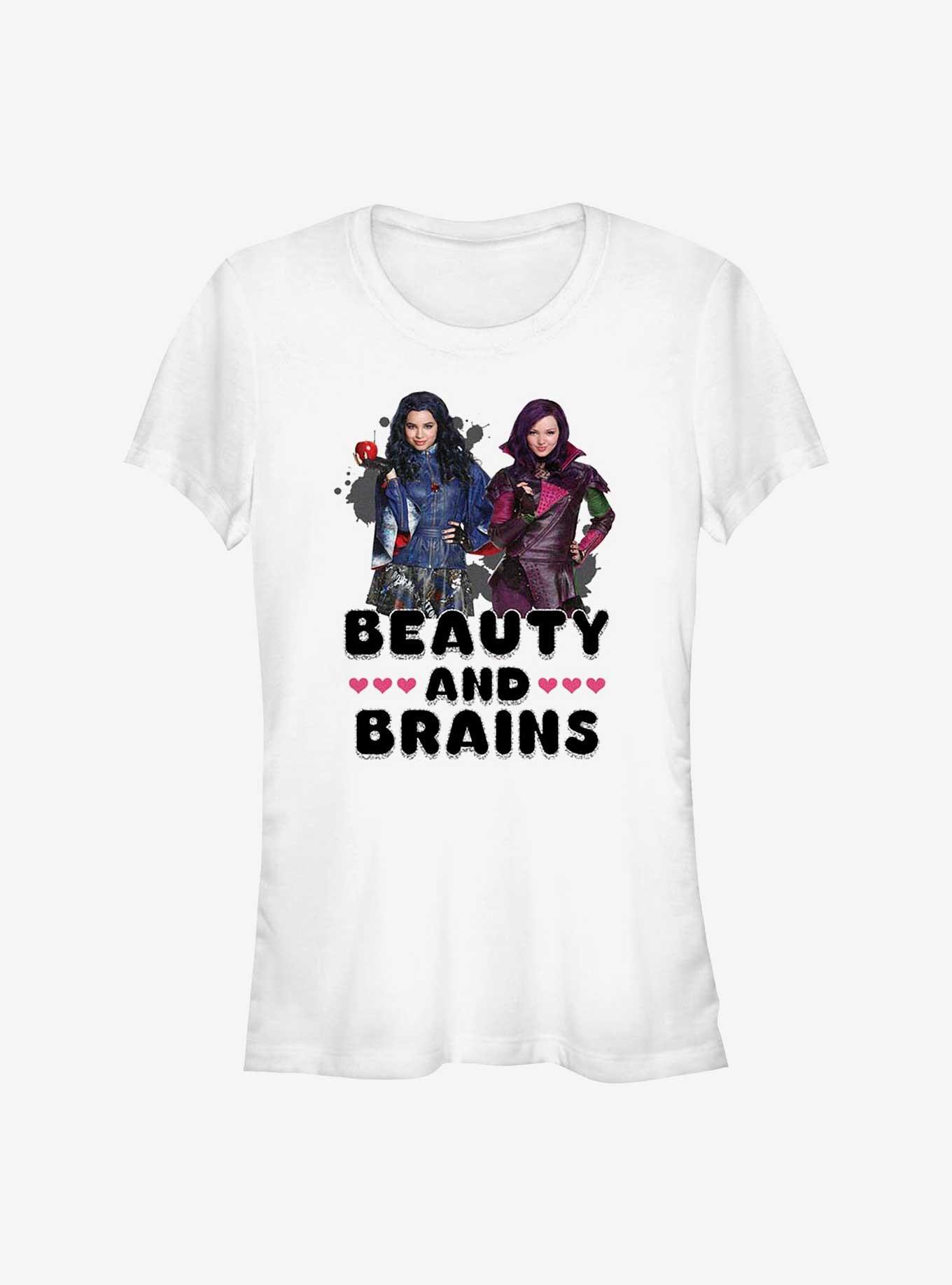 Disney Descendants Beauty And Brains Girls T-Shirt, WHITE, hi-res
