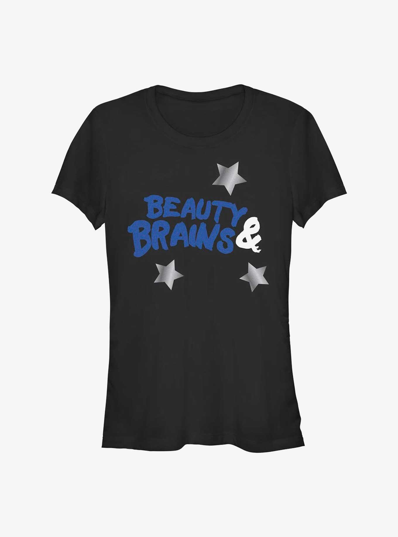 Disney Descendants Beauty And Brains Crown Girls T-Shirt, BLACK, hi-res