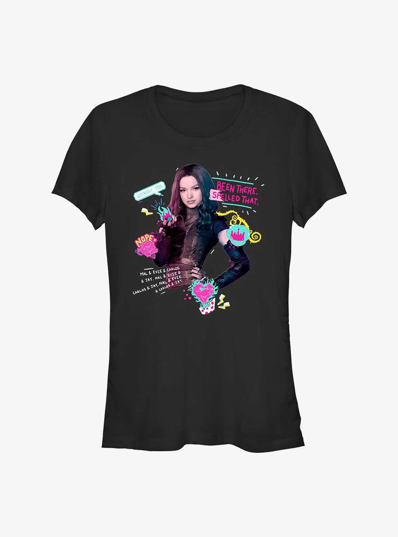 Disney Descendants Mal Spelled That Girls T-Shirt, BLACK, hi-res