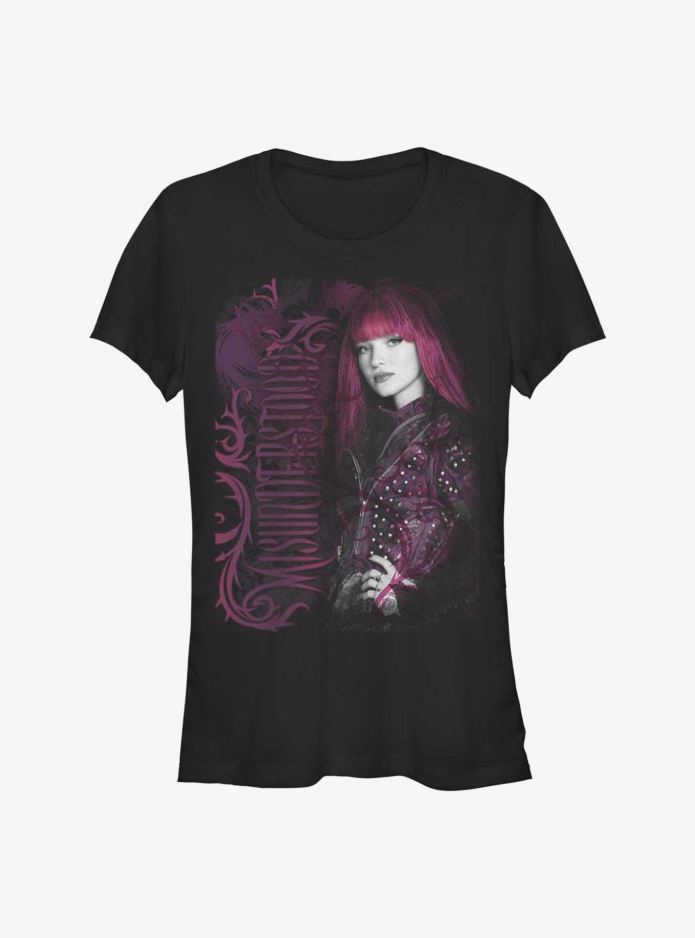 Disney Descendants Misunderstood Mal Girls T-Shirt, BLACK, hi-res