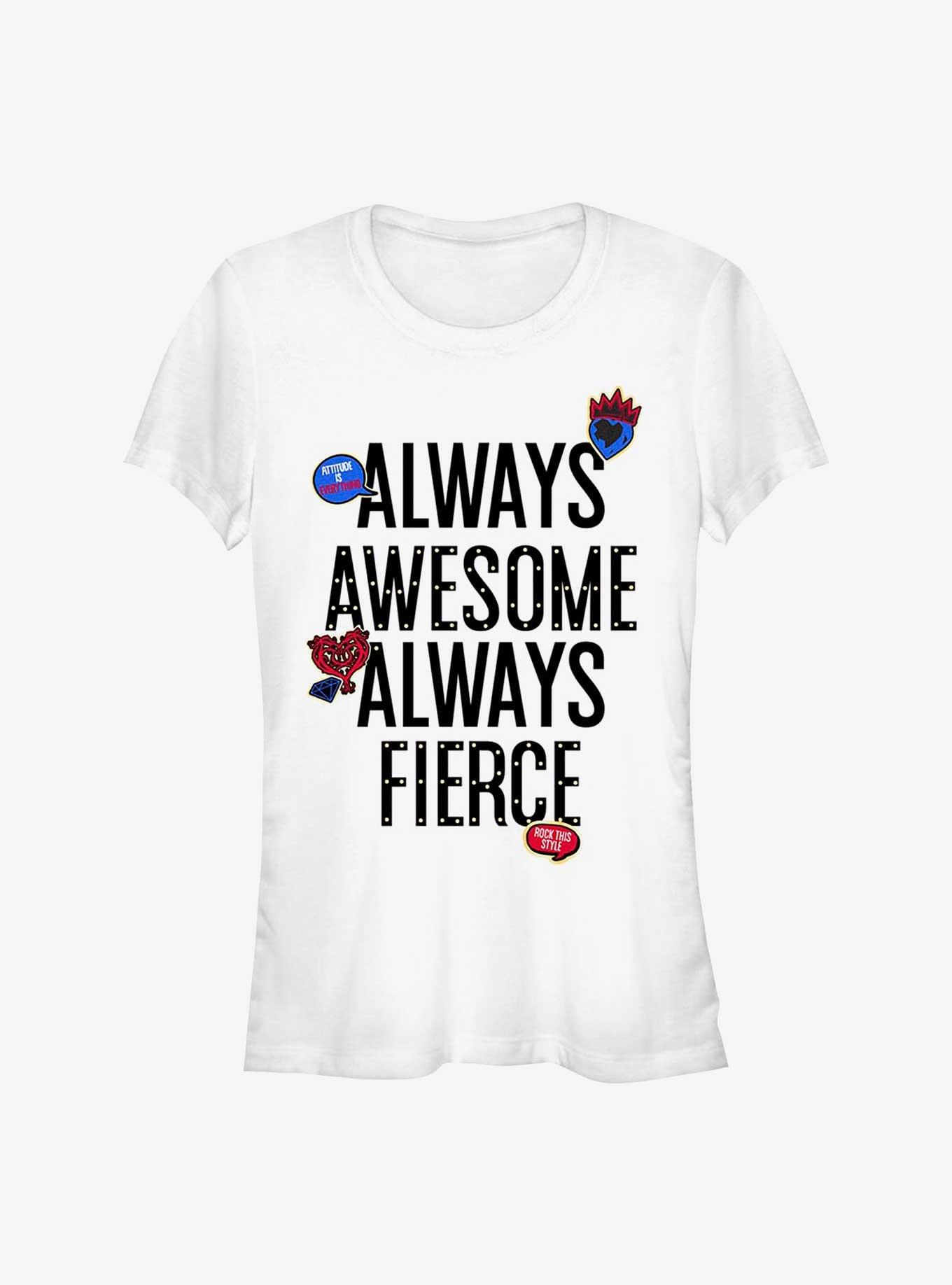 Disney Descendants Fierce And Awesome Girls T-Shirt, WHITE, hi-res