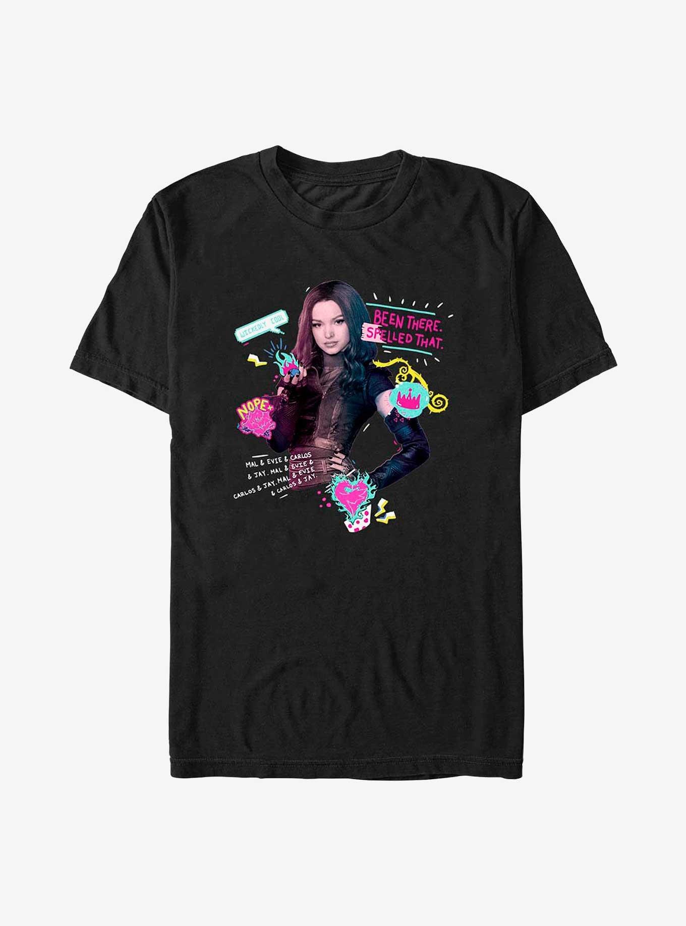 Disney Descendants Mal Spelled That T-Shirt, BLACK, hi-res