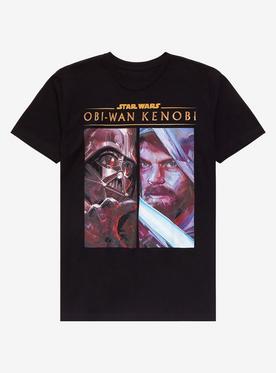 Star Wars Obi-Wan Kenobi Darth Vader & Obi-Wan Panel Portrait T-Shirt 