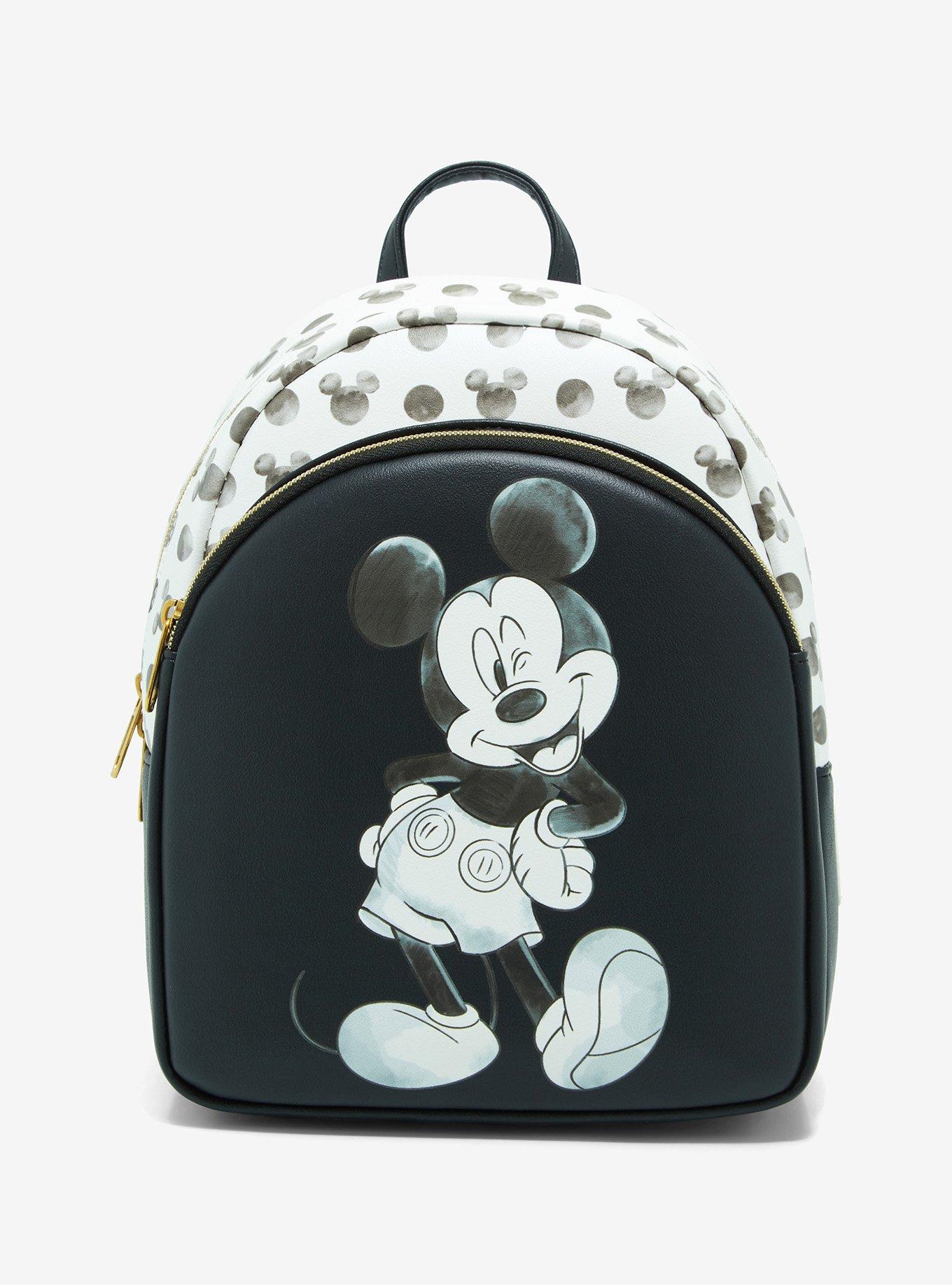 Loungefly Disney Mickey Mouse Black & White Icon Mini Backpack