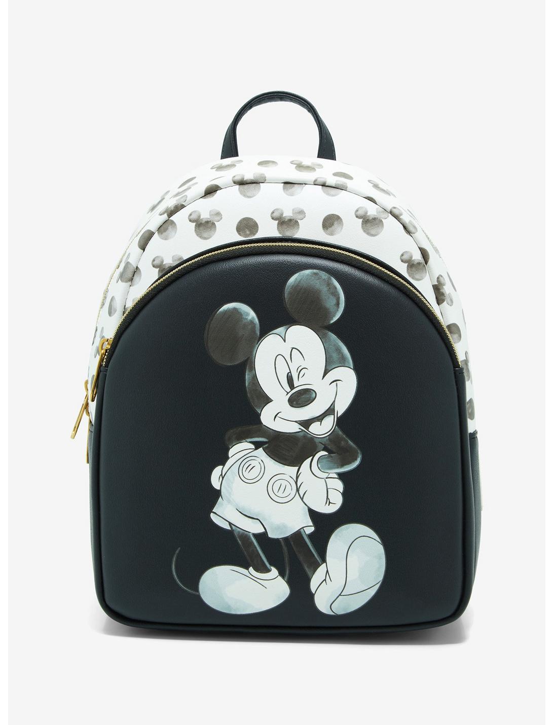 Loungefly Disney Mickey Mouse Black & White Icon Mini Backpack, , hi-res