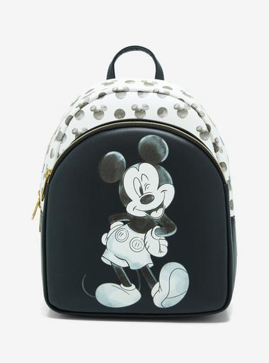 Disney Parks Mickey Mouse mini backpack classic black and white allover Mickey Mickey Mouse Allover Classic Standing Loungefly Mini  main image 4