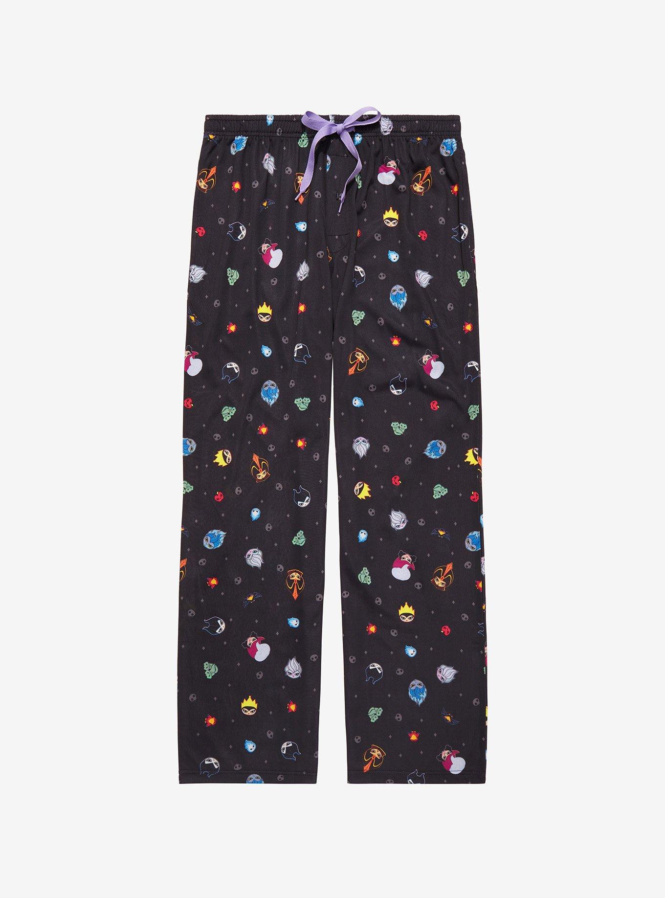 Disney Villains Chibi Portraits Allover Print Sleep Pants | BoxLunch