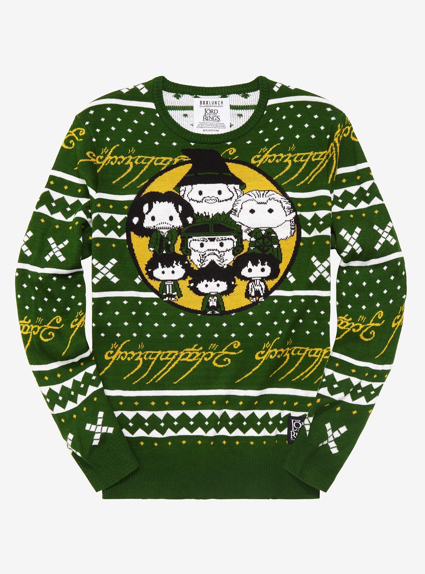 The Lord of the Rings Chibi Characters Holiday Sweater BoxLunch Exclusive BoxLunch