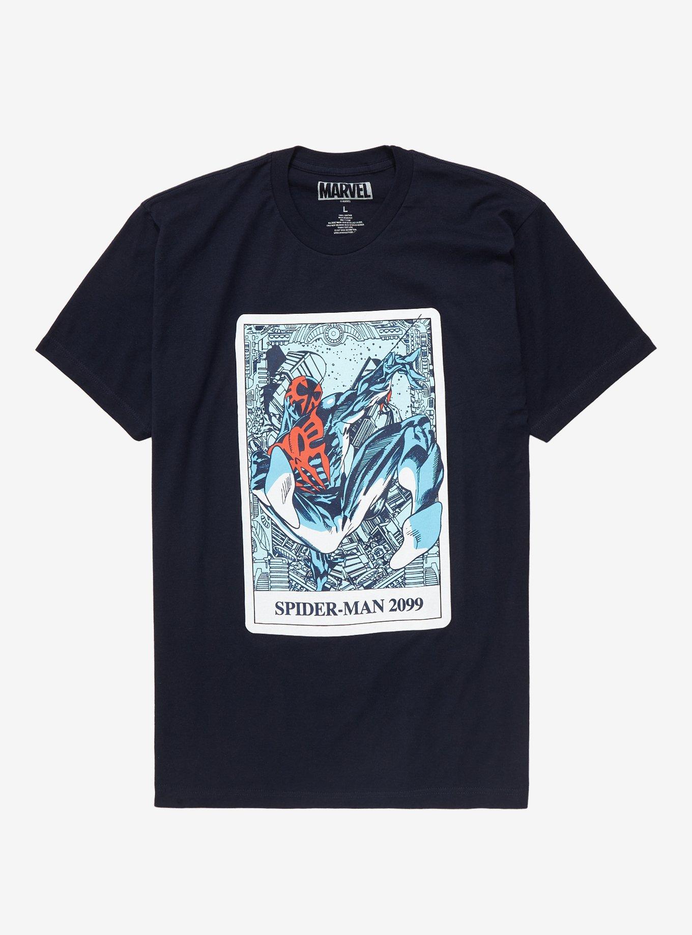 Marvel Spider-Man Spider-Man 2099 Playing Card T-Shirt - BoxLunch Exclusive, BLUE, hi-res