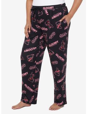 Gloomy Bear Logo Pajama Pants Plus Size, , hi-res