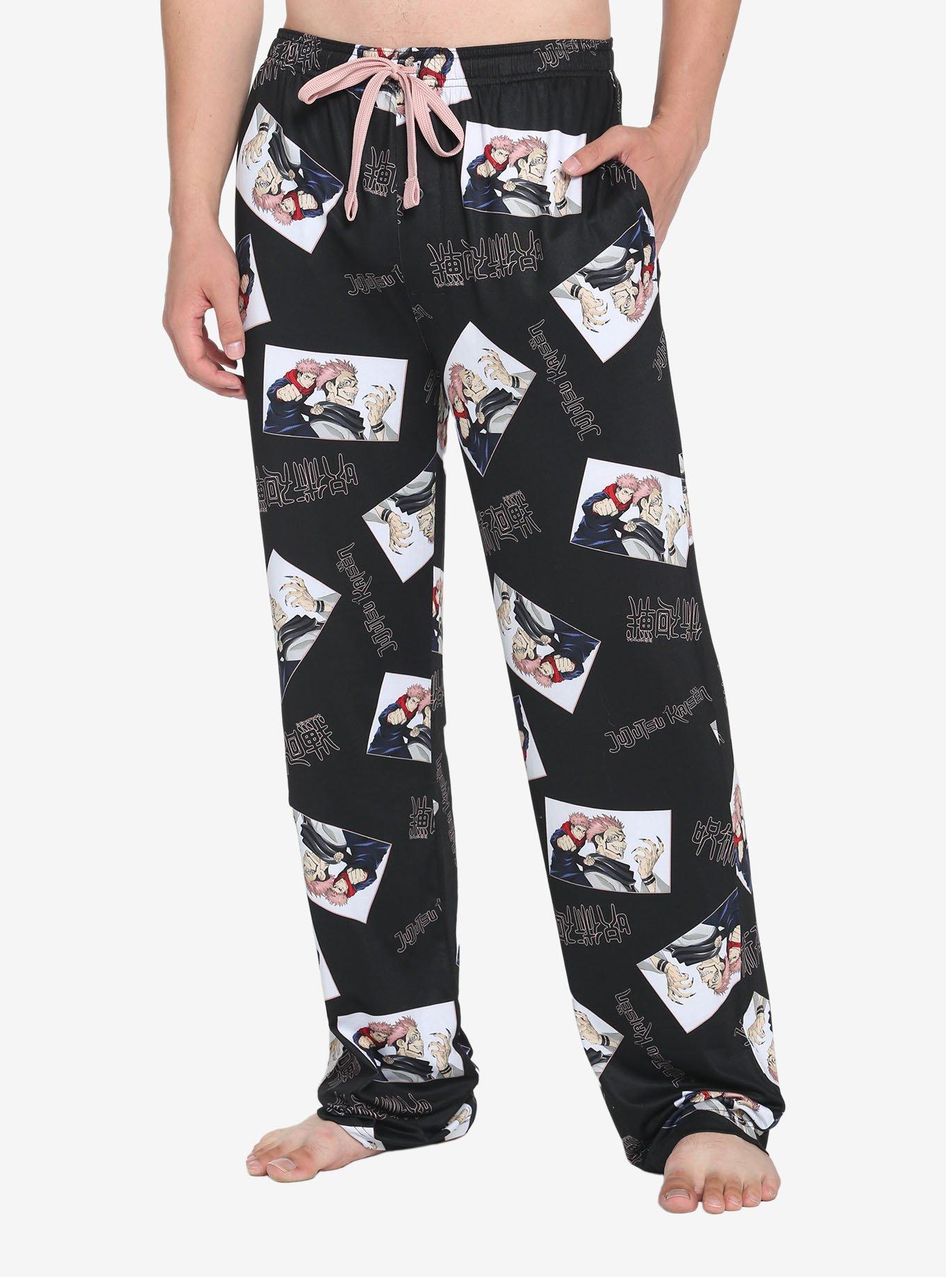 Jujutsu Kaisen Yuji & Sukuna Pajama Pants, PINK, hi-res