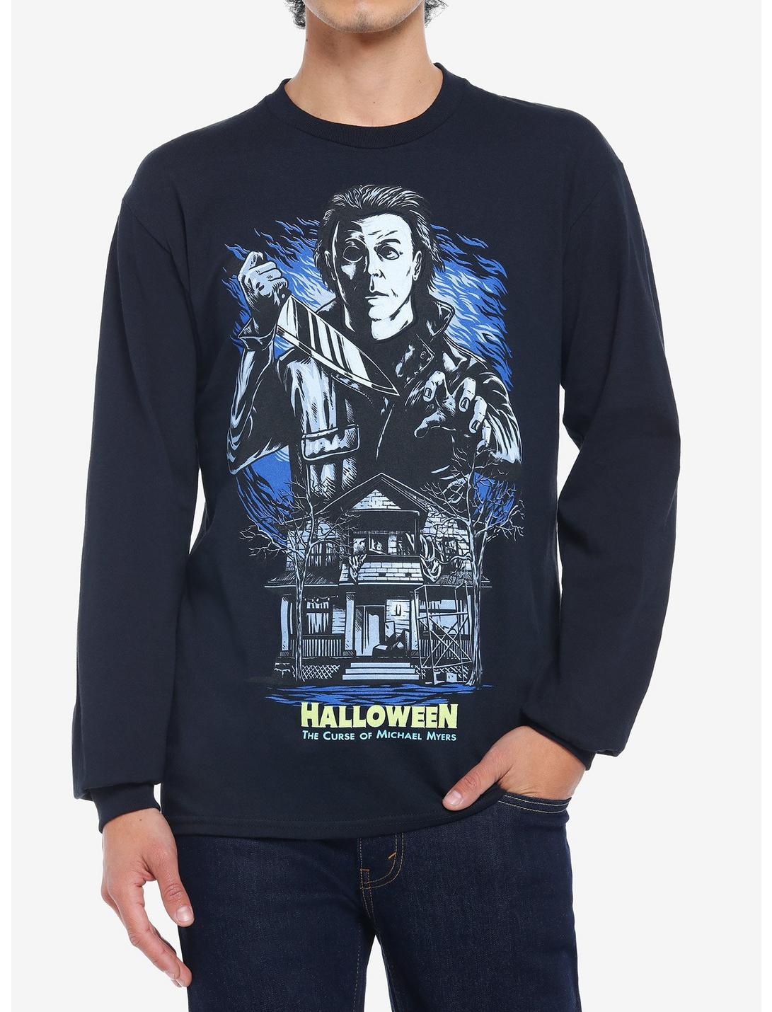 Halloween: The Curse Of Michael Myers House Long-Sleeve T-Shirt, BLACK, hi-res