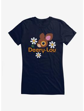 Deery-Lou Cheerful Icon Girls T-Shirt, NAVY, hi-res