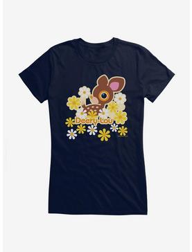 Deery-Lou Floral Energy Girls T-Shirt, NAVY, hi-res