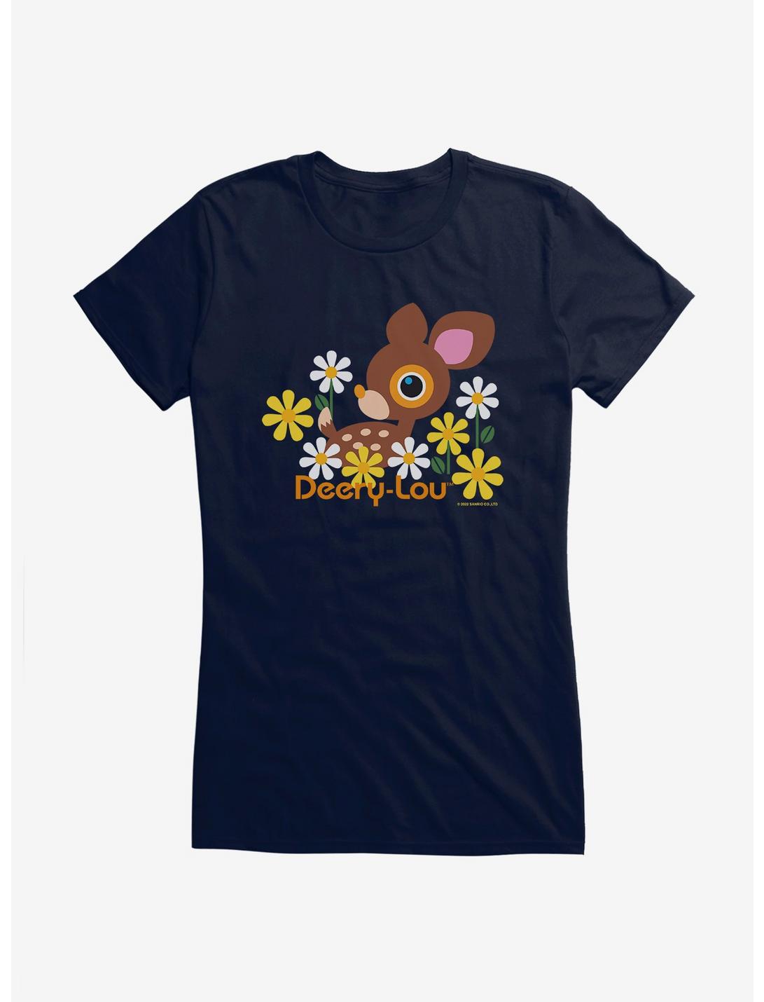 Deery-Lou Floral Forest Girls T-Shirt, NAVY, hi-res