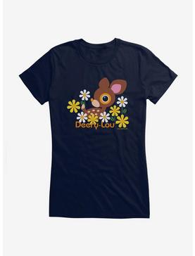 Deery-Lou Floral Forest Girls T-Shirt, NAVY, hi-res