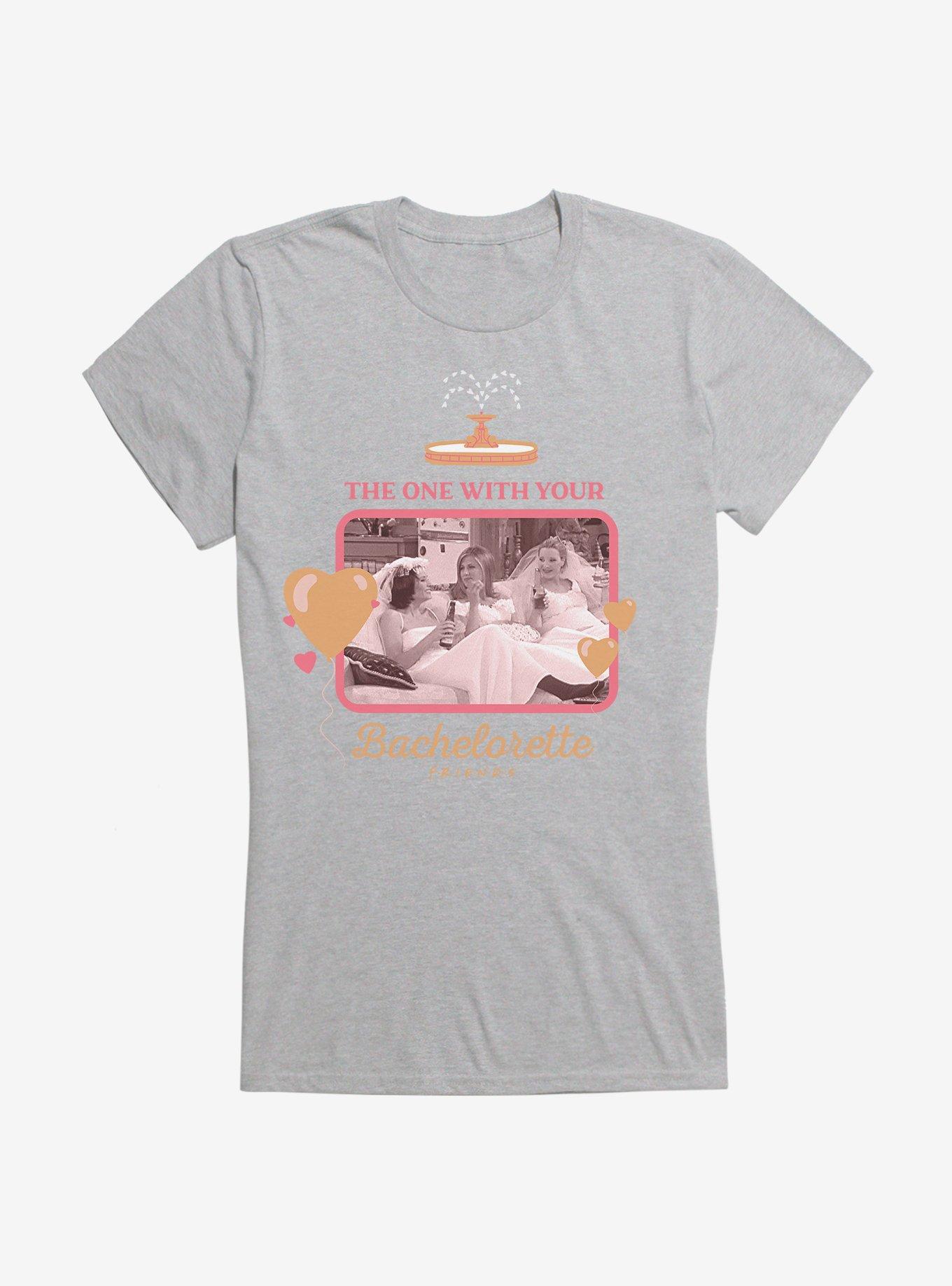 Friends The One With Your Bachelorette Girls T-Shirt, HEATHER, hi-res