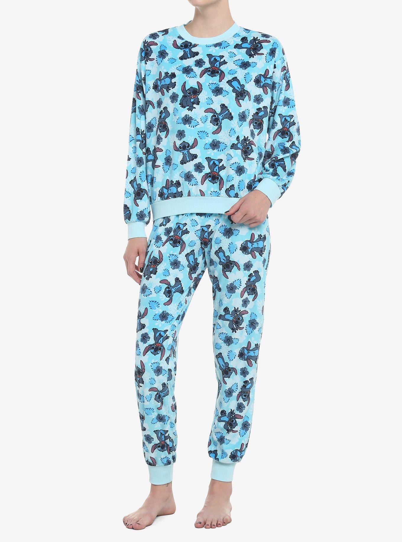 Ladies Womens Disney Brushed Cotton Pyjama Bottoms Lilo Stitch