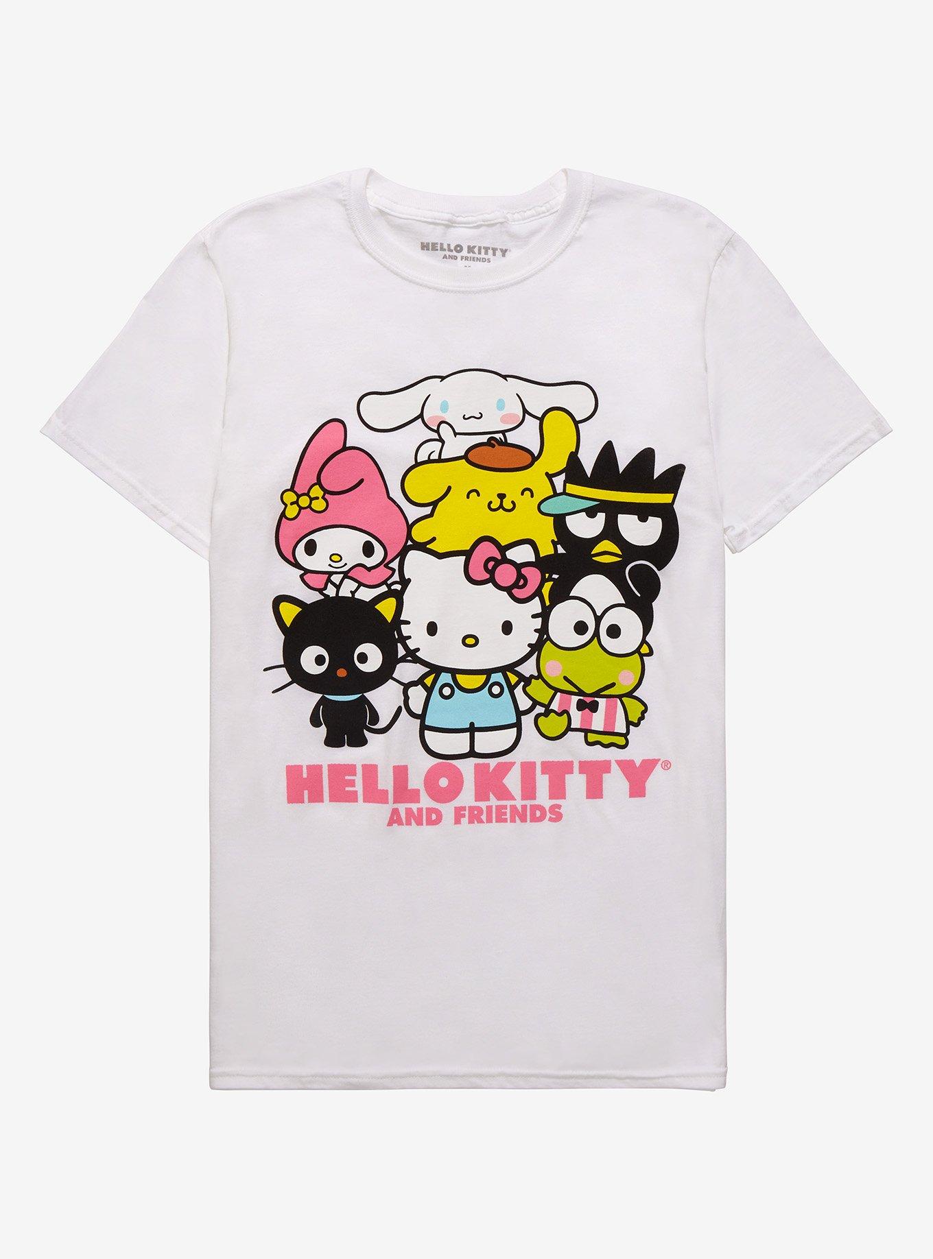 Hello Kitty And Friends Group Boyfriend Fit Girls T-Shirt, MULTI, hi-res