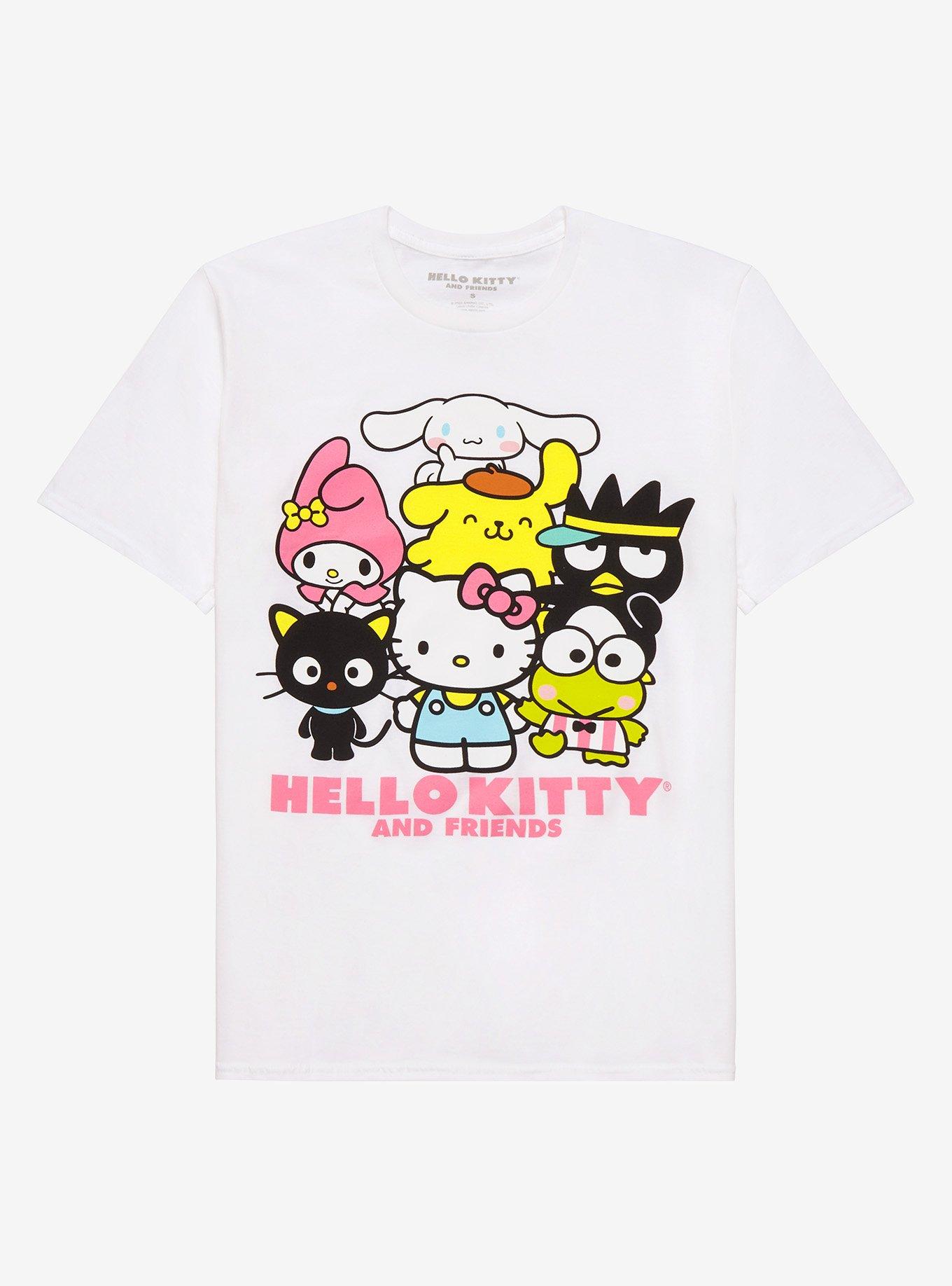 Hello Kitty And Friends Group Boyfriend Fit Girls T-Shirt Plus Size, MULTI, hi-res