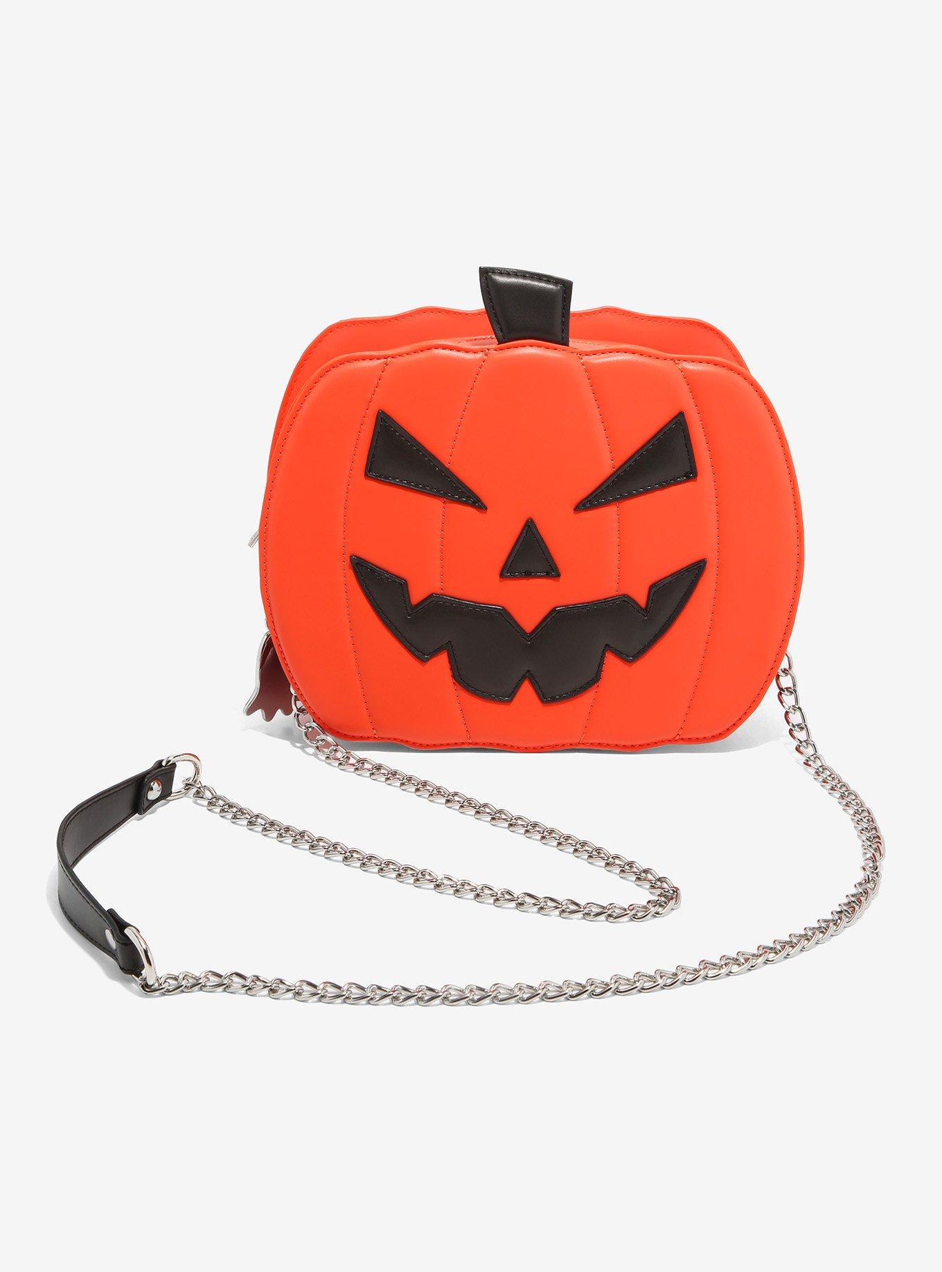 Jack O Lantern Figural Crossbody Bag