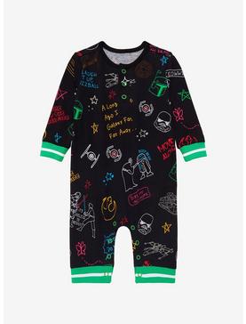 Our Universe Star Wars Doodles Full Body Infant One-Piece - BoxLunch Exclusive, , hi-res