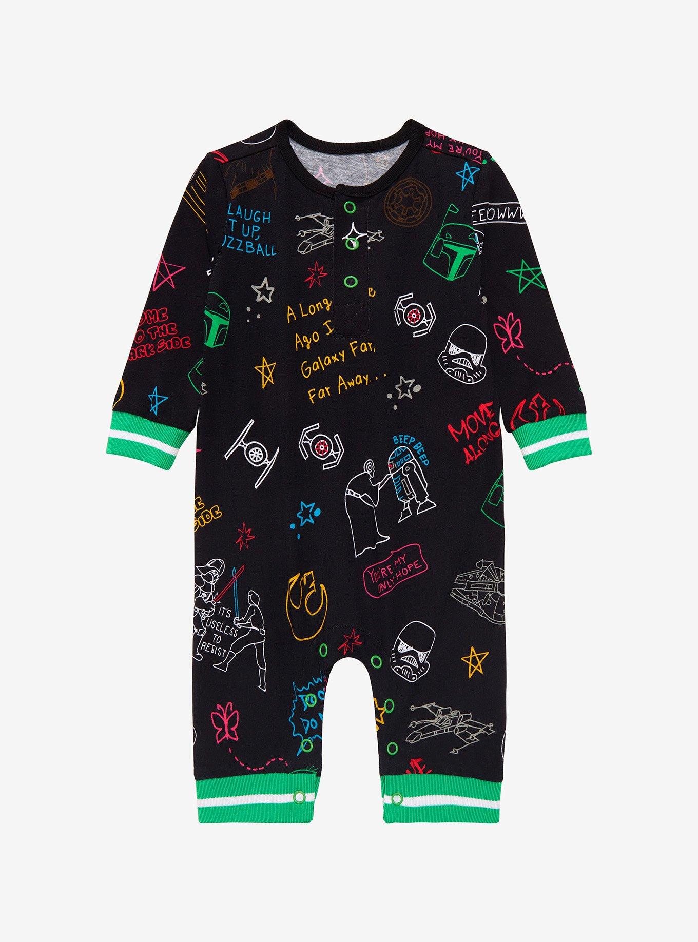 Our Universe Star Wars Doodles Full Body Infant One-Piece - BoxLunch ...