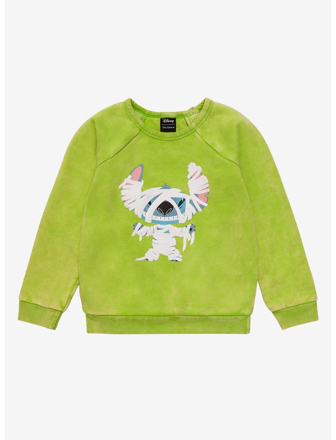 Our Universe Disney Lilo & Stitch Mummy Stitch Toddler Crewneck - BoxLunch Exclusive, LIME, hi-res