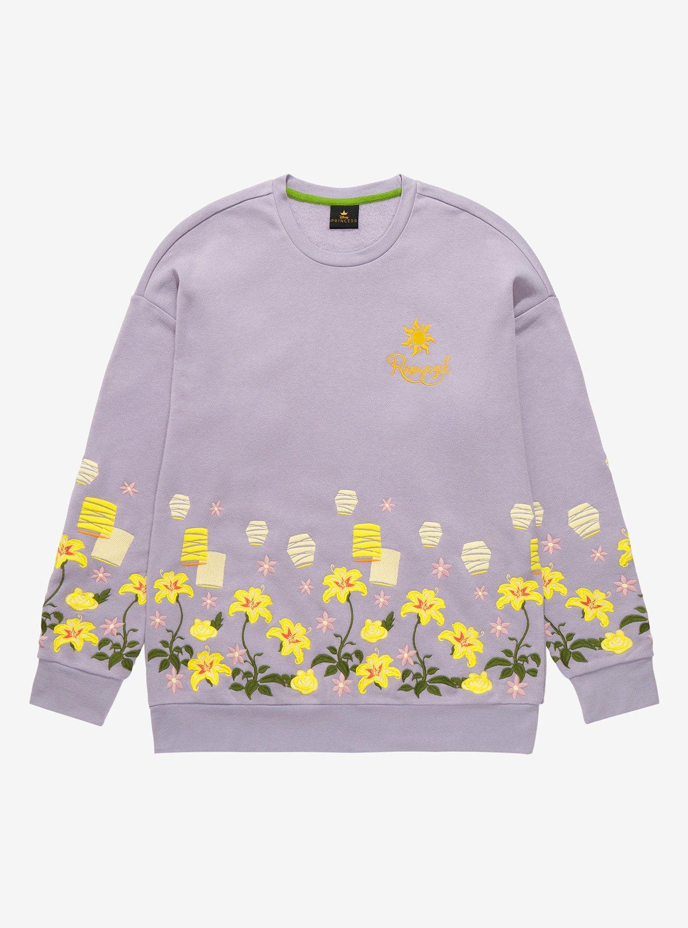 Disney Tangled Rapunzel Embroidered Crewneck - BoxLunch Exclusive ...