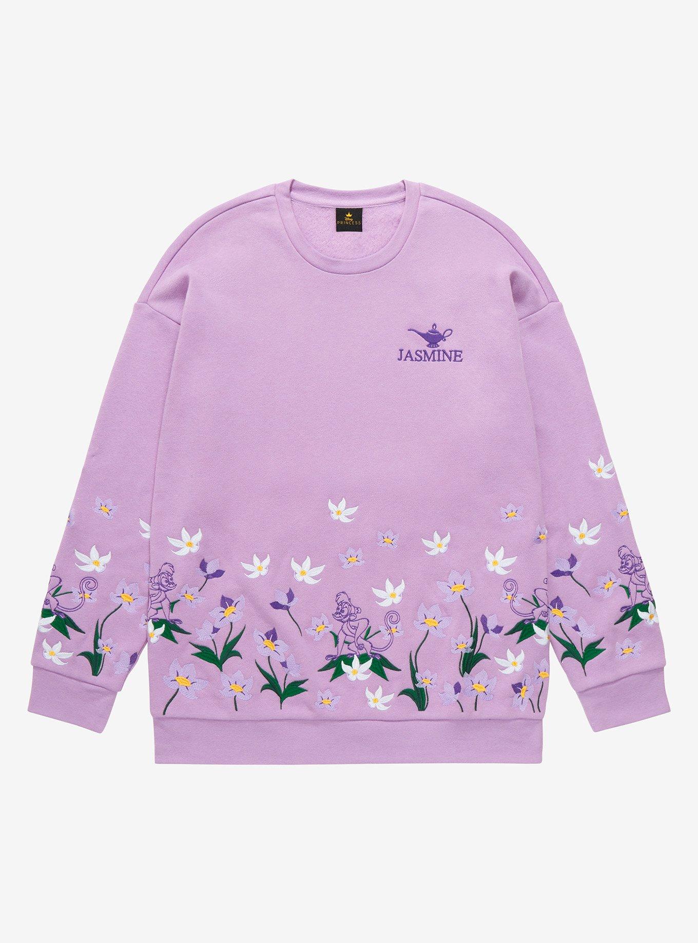 Disney Aladdin Princess Jasmine Embroidered Crewneck - BoxLunch Exclusive