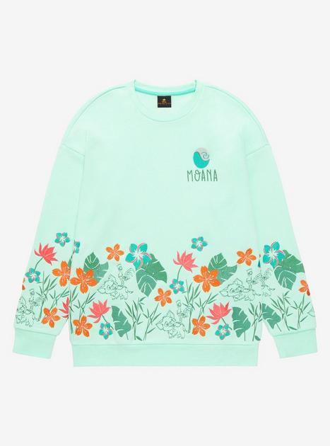 Disney Moana Pua & Heihei Floral Crewneck - BoxLunch Exclusive