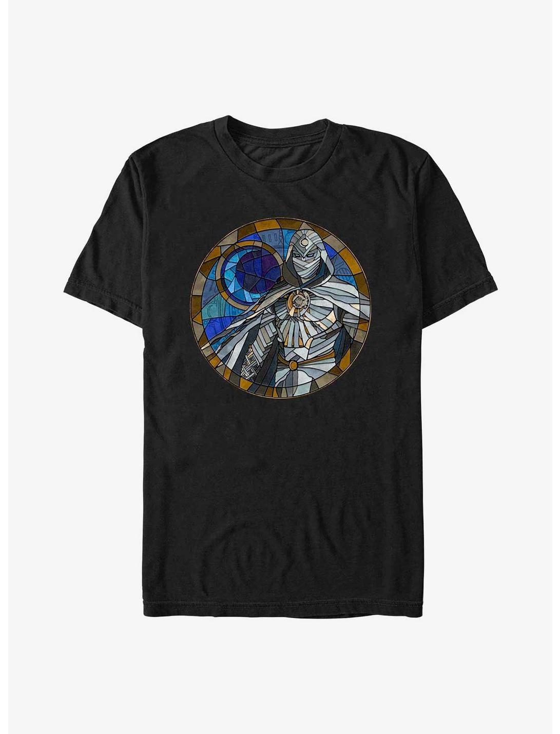 Marvel Moon Knight Stained Glass T-Shirt, BLACK, hi-res