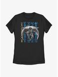 Marvel Moon Knight Hieroglyphic Stack Womens T-Shirt, BLACK, hi-res