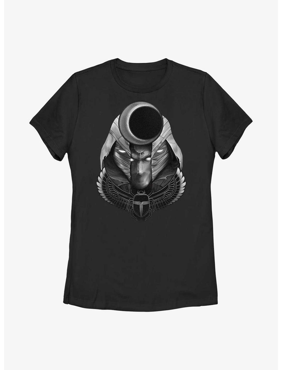 Marvel Moon Knight Scarab Moon Womens T-Shirt, BLACK, hi-res