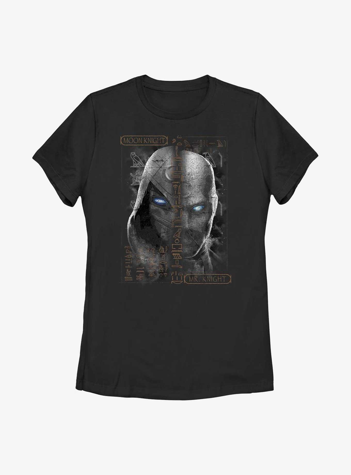 Marvel Moon Knight Split Mr. Knight Face Womens T-Shirt, , hi-res
