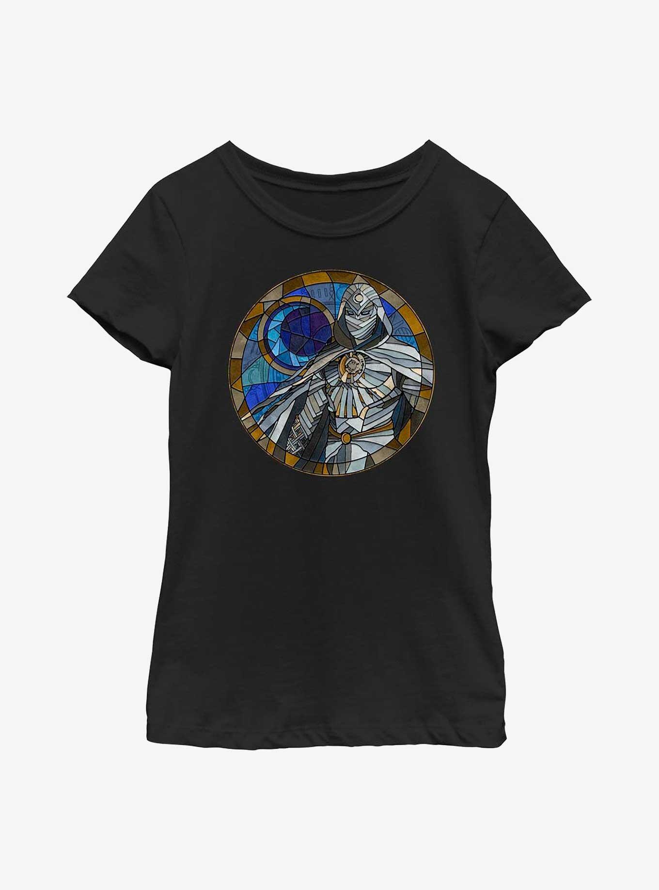 Marvel Moon Knight Stained Glass Youth Girls T-Shirt, , hi-res