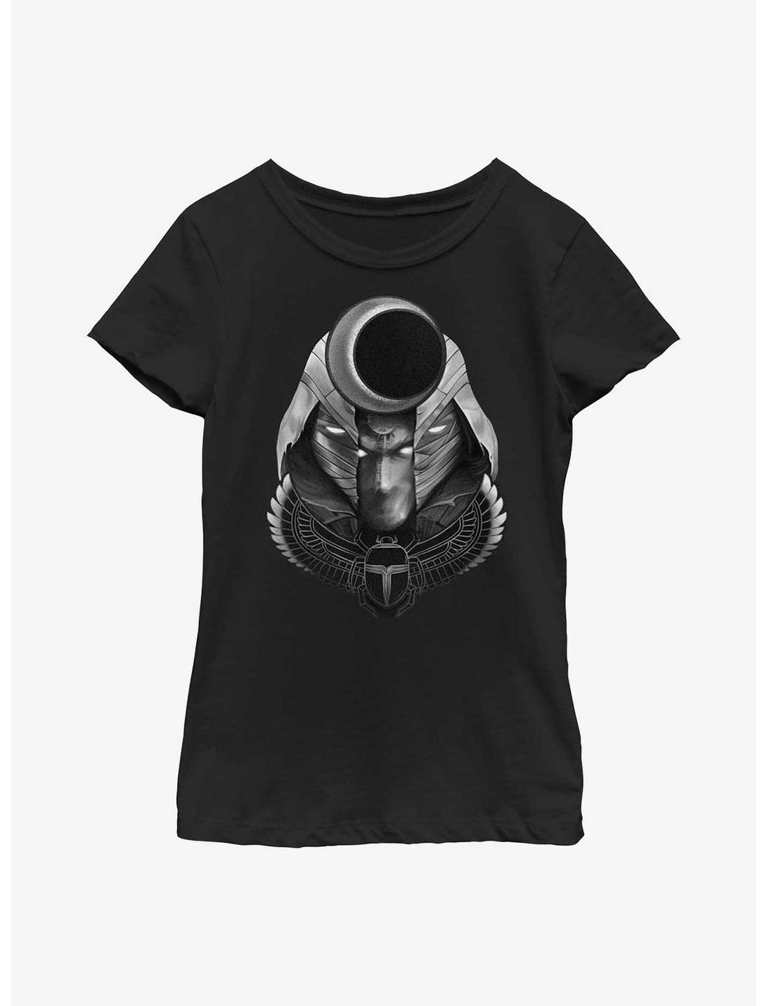 Marvel Moon Knight Scarab Moon Youth Girls T-Shirt, BLACK, hi-res