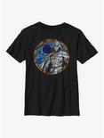 Marvel Moon Knight Stained Glass Youth T-Shirt, BLACK, hi-res