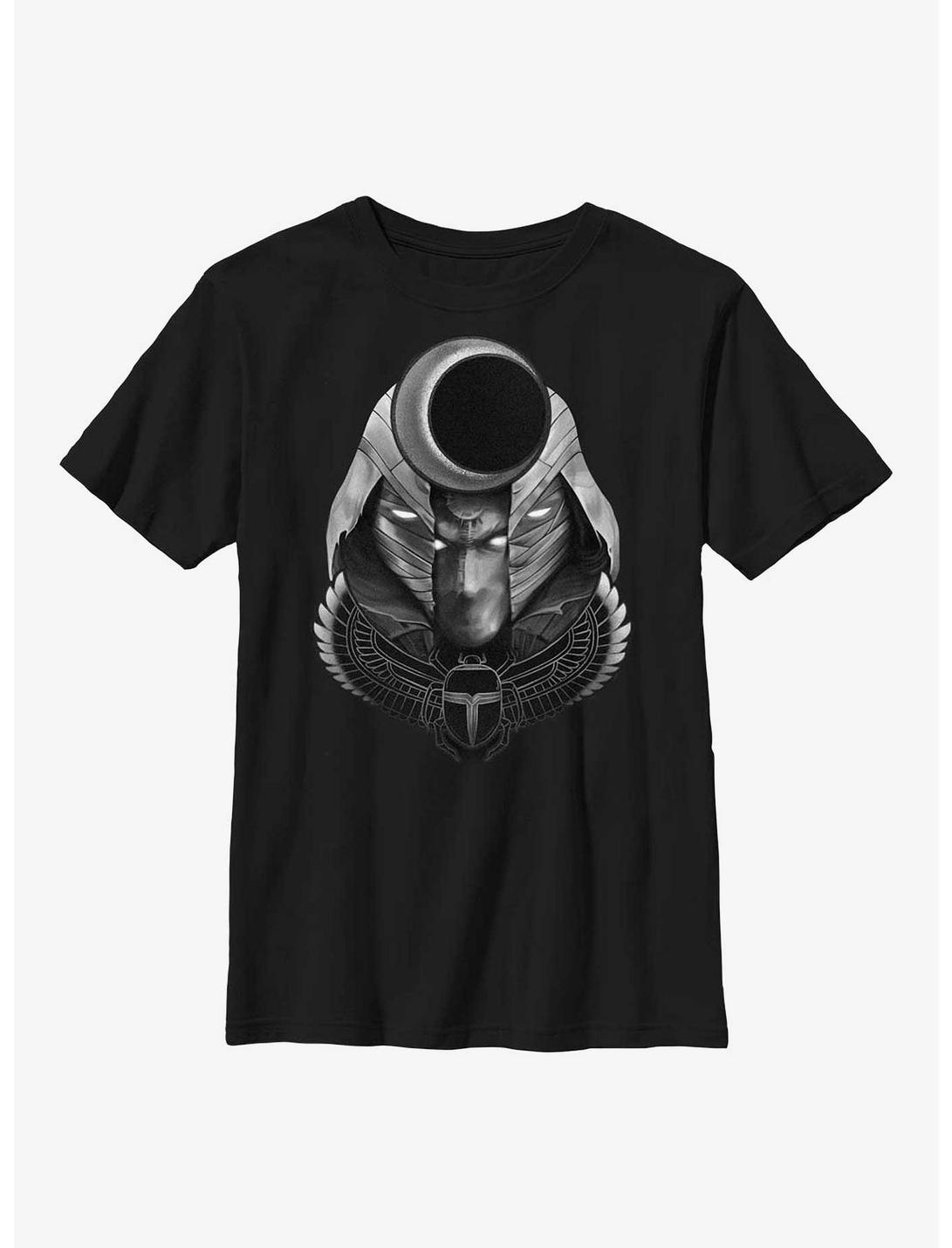 Marvel Moon Knight Scarab Moon Youth T-Shirt, BLACK, hi-res