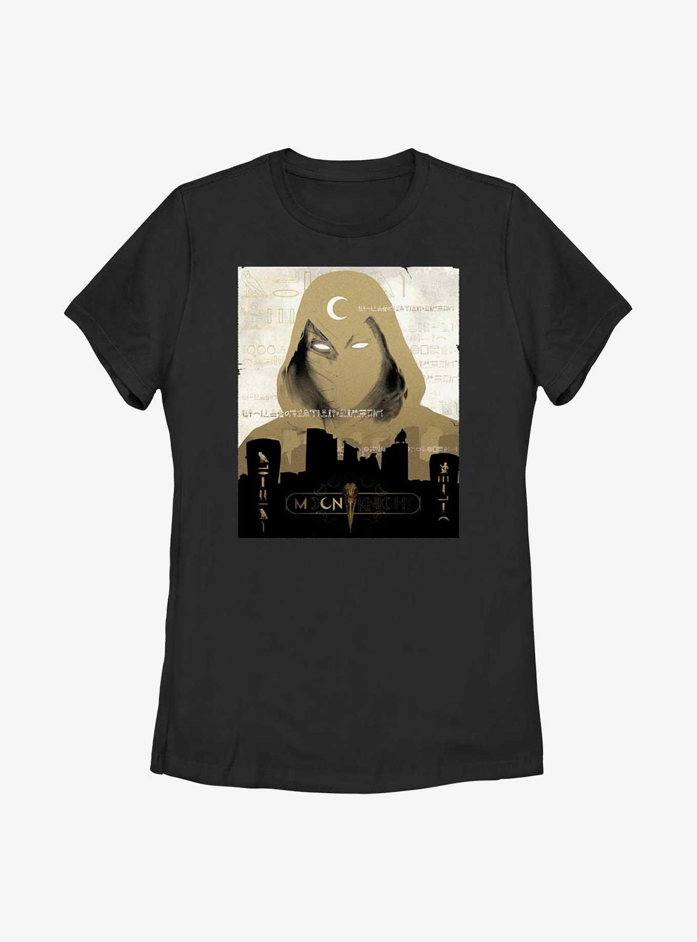 Marvel Moon Knight Silhouette Vengeance Womens T-Shirt, BLACK, hi-res