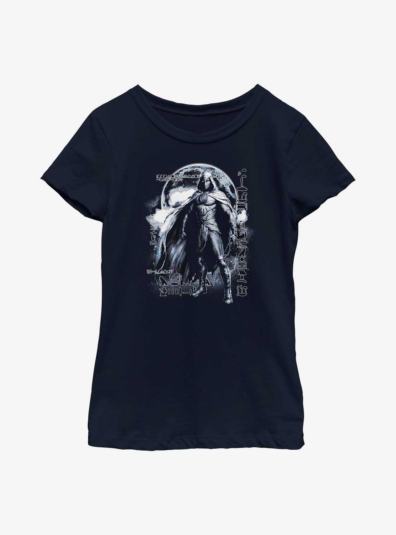 Marvel Moon Knight In The Night Youth Girls T-Shirt, NAVY, hi-res