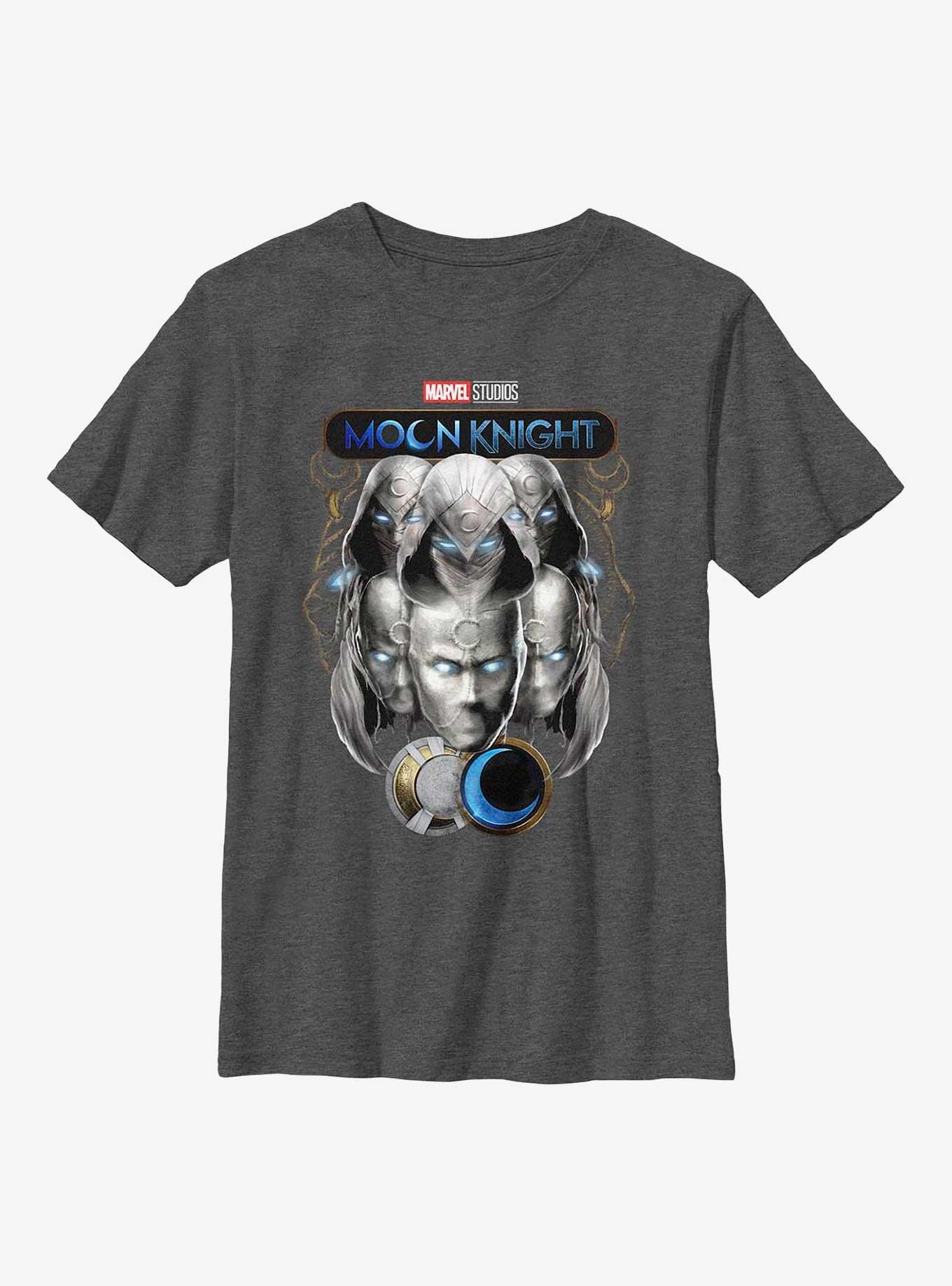 Marvel Moon Knight Multiple Voices Youth T-Shirt, CHAR HTR, hi-res