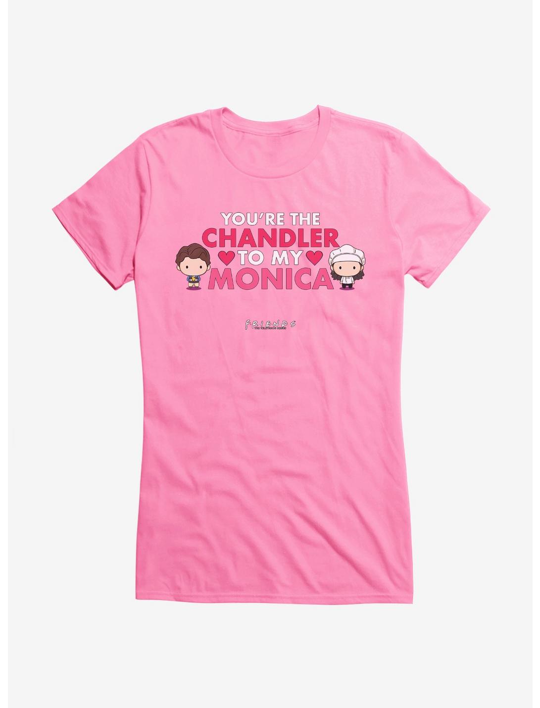 Friends Chandler To My Monica Girls T-Shirt, CHARITY PINK, hi-res